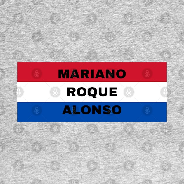 Mariano Roque Alonso City in Paraguay Flag Colors by aybe7elf